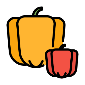 Bell Pepper, Vegetable, Vegetarian, Food, Food And Restaurant icon