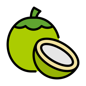 Coconut, Fruit, Food, Healthy Food, Food And Restaurant icon
