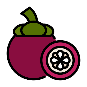 Mangosteen, Fruit, Food, Healthy Food, Food And Restaurant icon