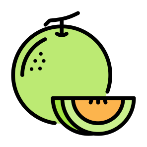 Melon, Fruit, Vegetarian, Healthy Food, Food And Restaurant icon