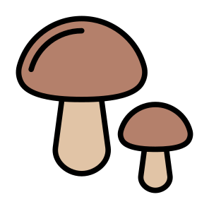 Mushrooms, Food, Vegetarian, Vegetable, Food And Restaurant icon