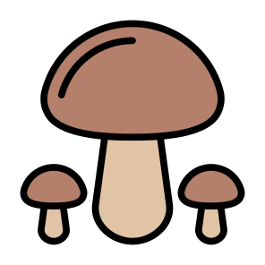Mushrooms, Vegetable, Vegetarian, Healthy Food, Food And Restaurant icon