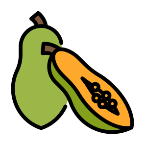 Papaya, Fruit, Food, Healthy Food, Food And Restaurant icon