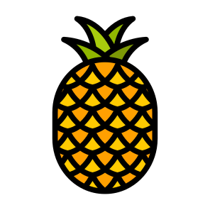 Pineapple, Fruit, Food, Healthy Food, Food And Restaurant icon