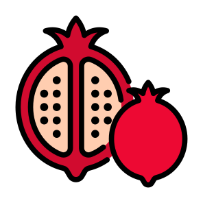 Pomegranate, Fruit, Vegetarian, Healthy Food, Food And Restaurant icon