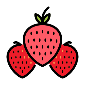 Strawberry, Fruit, Food, Healthy Food, Food And Restaurant icon