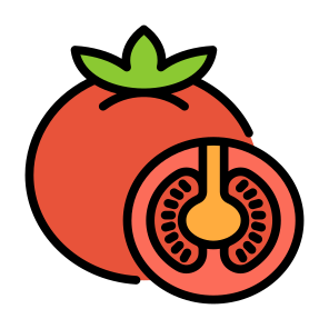 Tomato, Vegetable, Vegetarian, Food, Food And Restaurant icon