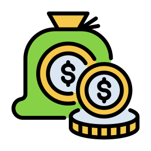 Finance, Coins, Money, Cash, Money Bag, Currency icon