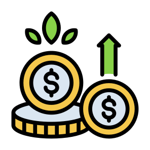 Money Grow, Money, Grow, Growth, Profit, Finance icon