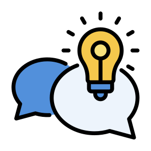 Advice, Speech Bubble, Communications, Idea, Tips  icon