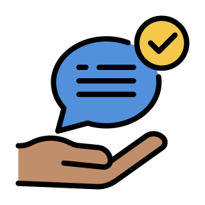 Advice, Speech Bubble, Tick, Tips, Communications  icon