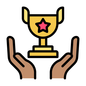 Award, Hand, Trophy, Champion, Winner icon