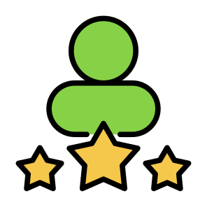 Experience, People, Rating, Feedback, Customer Experience   icon