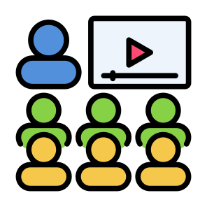 Training, Video Lesson, Video Training, People, Presentation icon