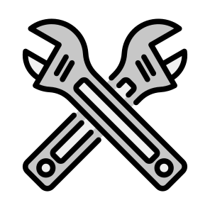 Adjustable Spanner, Wrench, Repair, Maintenance, Tools icon