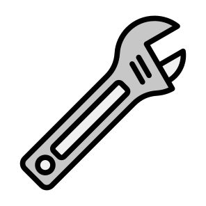 Adjustable Spanner, Wrench, Repair, Maintenance, Tools And Utensils, Spanner icon