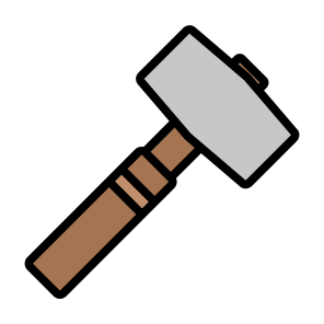 Big Hammer, Work, Repair, Hammer, Working icon