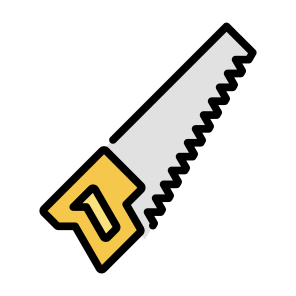 Handsaw, Cutting, Wood, Carpentry, Wood Work icon