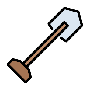 Shovel, Equipment, Gardening Tool, Construction And Tools, Farming And Gardening icon