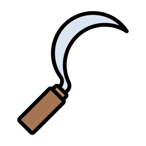 Sickle, Cutting, Equipment, Agriculture, Farming And Gardening icon