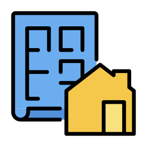 Blueprint, House, Design, Sketch, House Plan icon