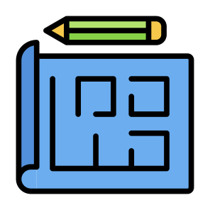 Design, House, Sketch, Architecture, Blueprint icon