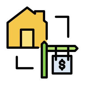 For Sale Sign, House, Price,  For Rent,  For Sale icon