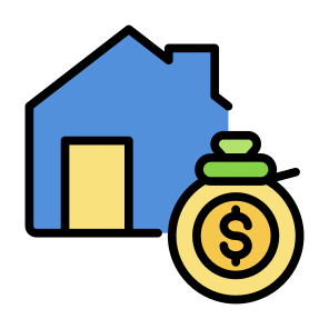 Home Finance, Money, Real Estate, Cost, Mortgage  icon
