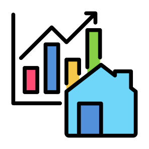 Trends, Real Estate, Growth, Investment, Property icon