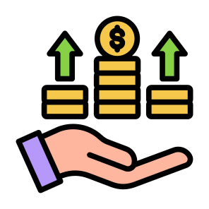 Earning, Money, Management, Investment, Income, Grow Up icon