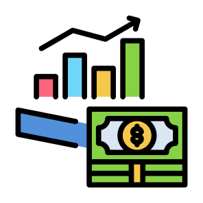 Growth, Money, Statistics, Increase, Income, Sales icon