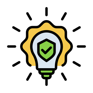 Idea Protection, Copyright, Security, Protection, Idea, Patent icon