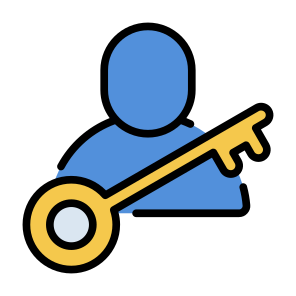 Key Person, Key, Person, User, Leader, Access icon