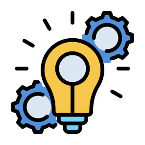 Project Innovation, Innovation, Idea, Creative, Process, Solution icon