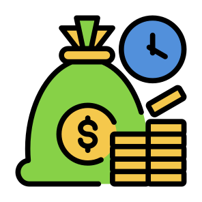 Time Is Money, Payment, Time, Money, Management, Deadline icon