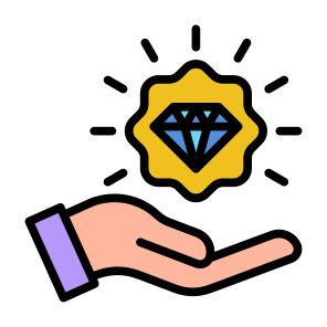 Value Proposition, Asset, Wealth, Management, Diamond, Value icon