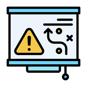 Contingency Plan, Security, Save, Warning, Plan, Risk Management icon