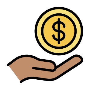 Fund, Hand, Dollar, Investment, Money Bag icon