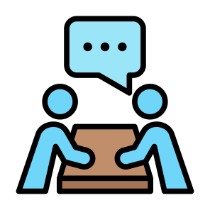 Meeting, People, Talk, Communications, Discussion icon