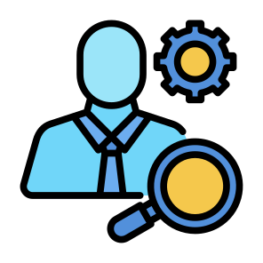 Recruitment, Magnifying Glass, Human Resources, Chosen, Search icon