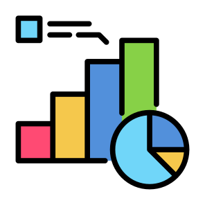 Sales, Statistics, Marketing, Pie Chart, Bar Chart icon