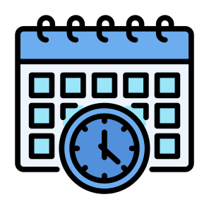 Schedule, Time, Calendar, Deadline, Estimate icon