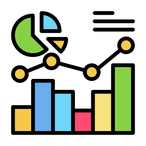 Statistics, Analysis, Data, Pie Chart, Bar Chart icon