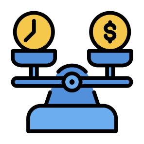 Balance, Time Is Money, Money, Time, Weight Scale icon