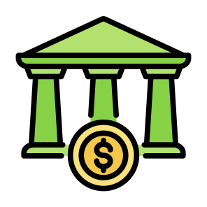 Bank, Bank Account, Central Bank, Money, Banking icon