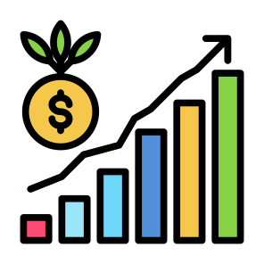 Growth, Investment, Grow Up, Profit, Money  icon