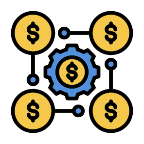 Money Management, Cost Effectiveness, Process, Allocation, Money icon