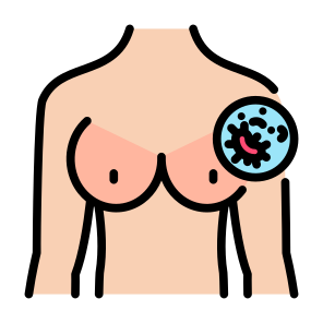 Breast Cancer, Cancer, Cancer Cell, Disease, Tumor  icon