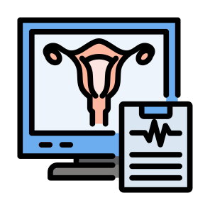 Diagnosis, Female Organs, Medical Test, Radiography, Medical Record   icon