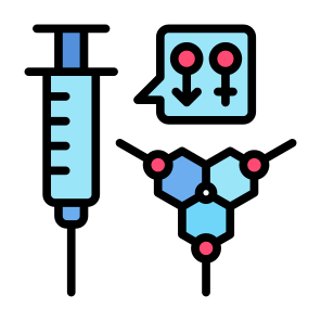 Hormone Therapy, Treatment, Injection, Hormones, Gene  icon